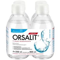 Orsalit drink o smak truskawkowym 4 x 200 ml *
