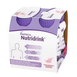 Nutridrink o smaku truskawkowym płyn 4x125ml *