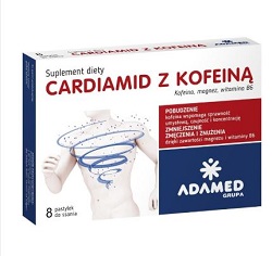 Cardiamid z kofeiną, 8 pastylek do ssania *
