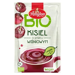 Kisiel o smaku wiśniowym bezglutenowy BIO 30g -AMYLON*