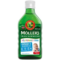 Mollers Mój Pierwszy Tran Norweski płyn  od 4 tygod. 250ml *
