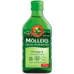 Mollers Tran Norweski o aromacie jabłkowym 250ml *