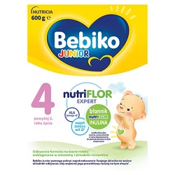 Bebiko Junior 4, odżywcza formuła na bazie mleka dla dzieci powyżej 2. roku życia, 600 g *