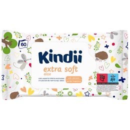 Chusteczki Kindii Extra Soft 60 szt. *