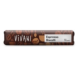Baton z mlecznej czekolady z nadzieniem espresso i kawałkami wafli bio 40g - VIVANI *