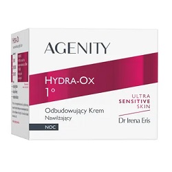 Agenity Hydra-Ox 1° Krem nawilżający odbudowujący na noc 50 ml *+do 2 op kremów ,krem pod oczy Grati