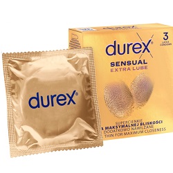 Durex prezerwatywy Sensual Extra Lube 3 szt. *
